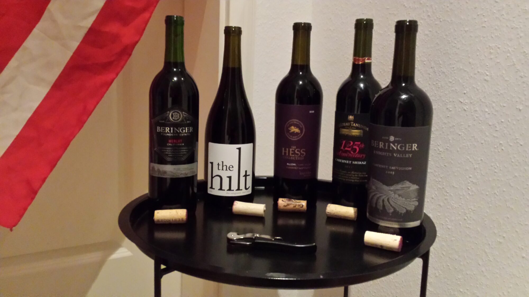 5 Flaschen Weine USA