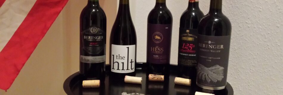 5 Flaschen Weine USA